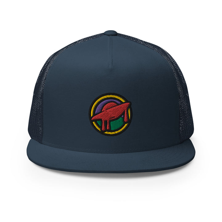 UFO Badge Trucker Hat Navy