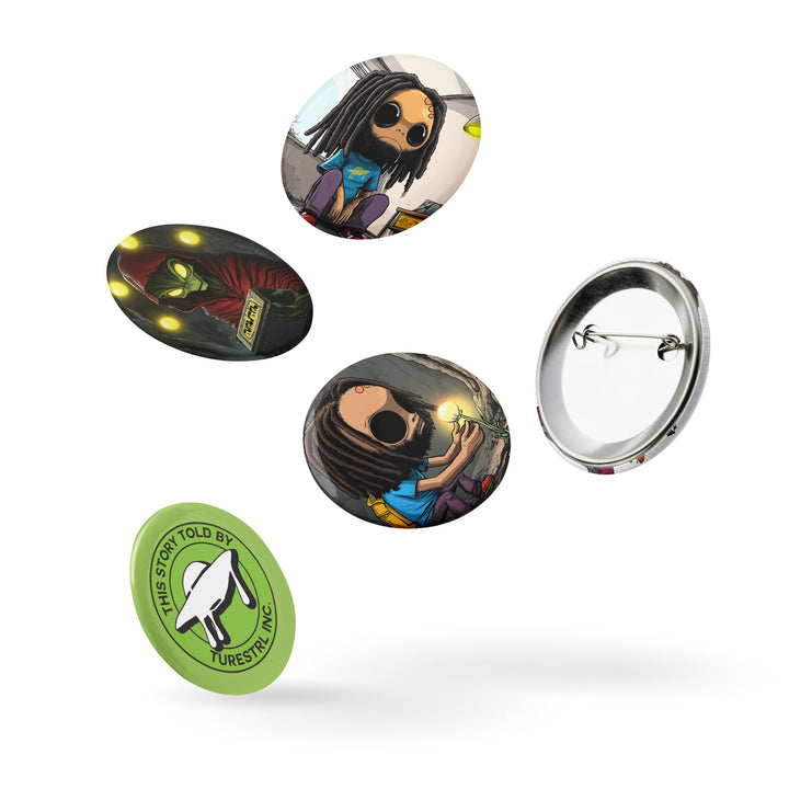 Crazy Life of Naes – Collector’s Pin Button Set (5-Pack)